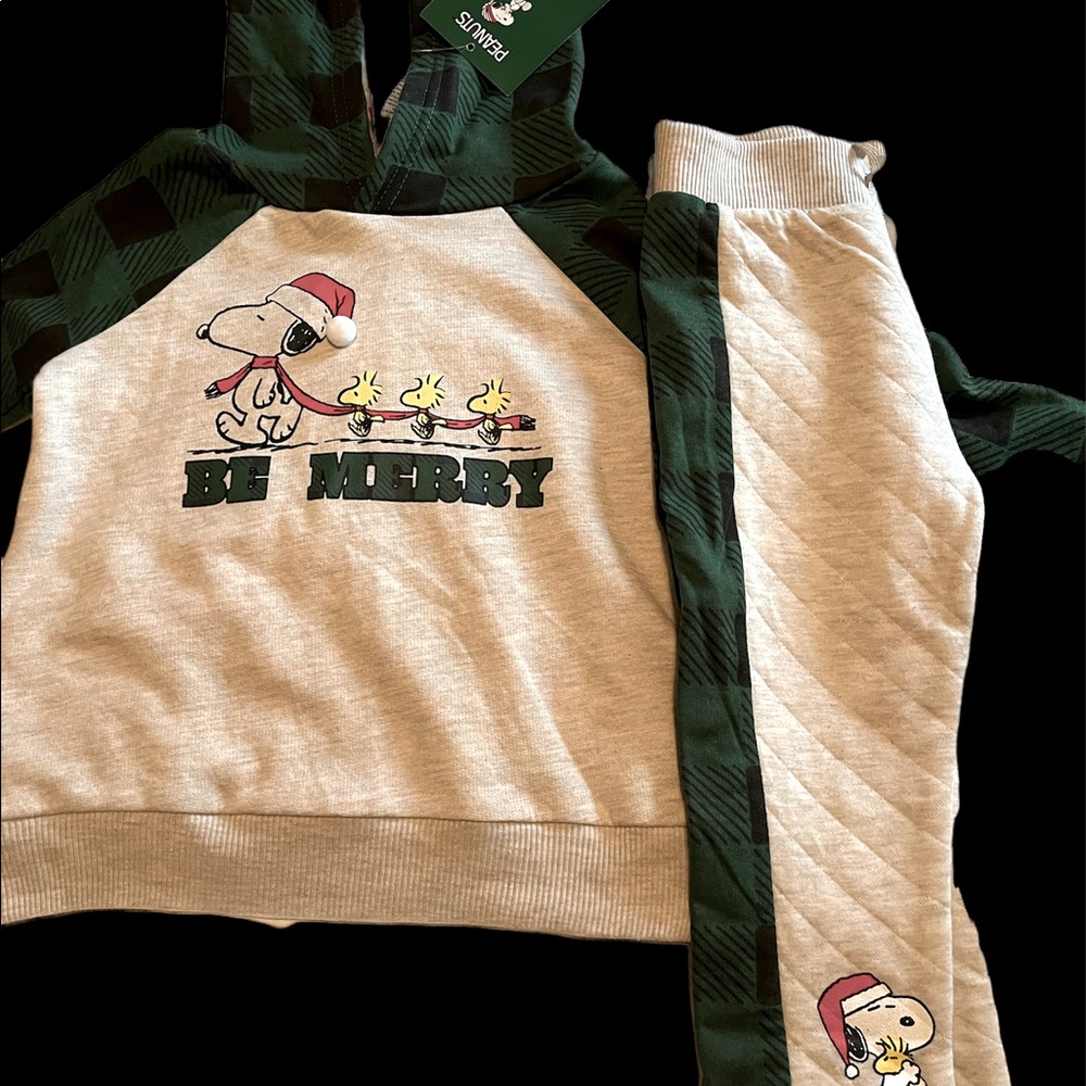 Snoopy sweater hoodie and sweat pant